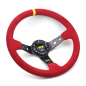 OMP Red Alcantara Steering Wheel