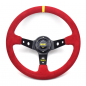 OMP Red Alcantara Steering Wheel